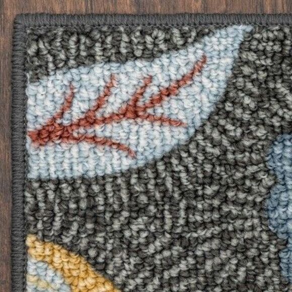 Maples -  2'5"x3'8" Washable Garden Floral Accent Rug Gray - Picture 2 of 2